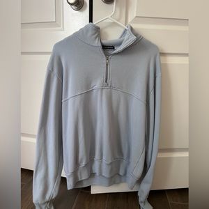 blue brandy Melville quarter zip